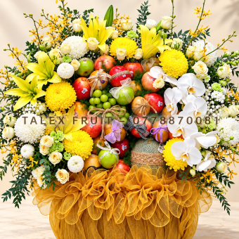 Giỏ Quà Cao Cấp Trái Cây và Hoa 