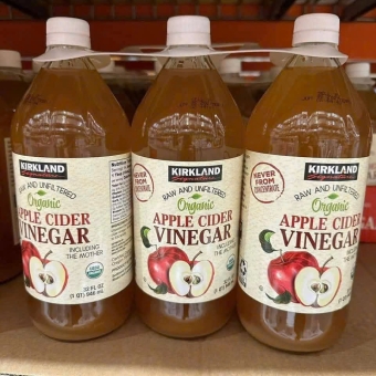 Giấm Táo Hữu Cơ Nguyên Chất Kirkland Signature Organic Apple Cider Vinegar – Chai 946ml